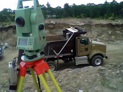 Road stakeout in Laconia New Hampshire